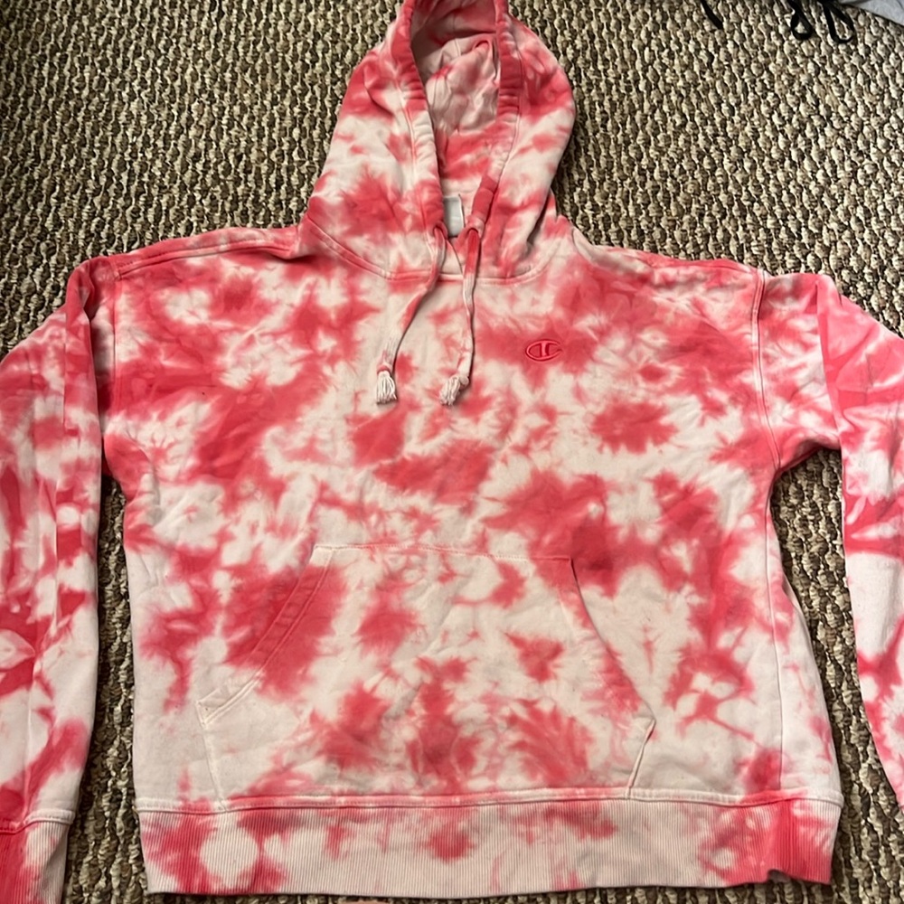 Champion XS tie dye hoodie